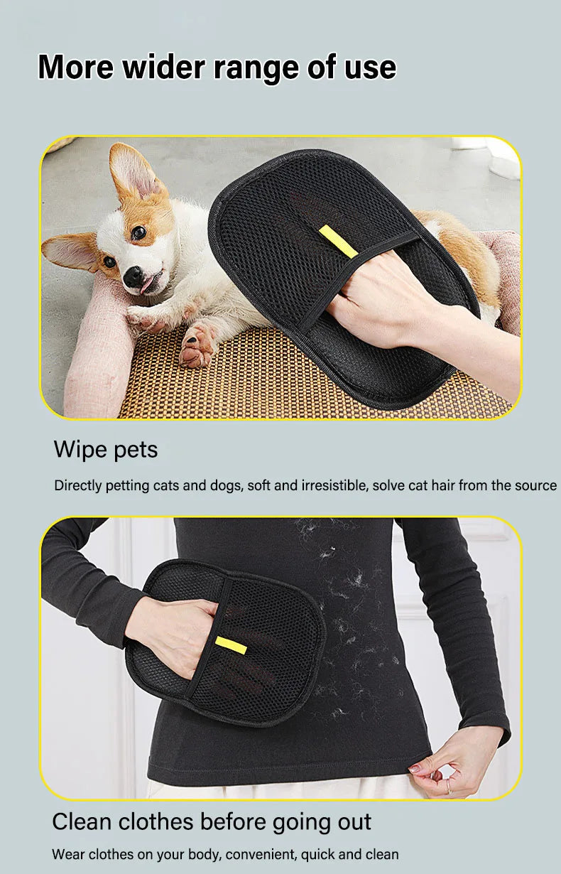 Pet Grooming Gloves Static